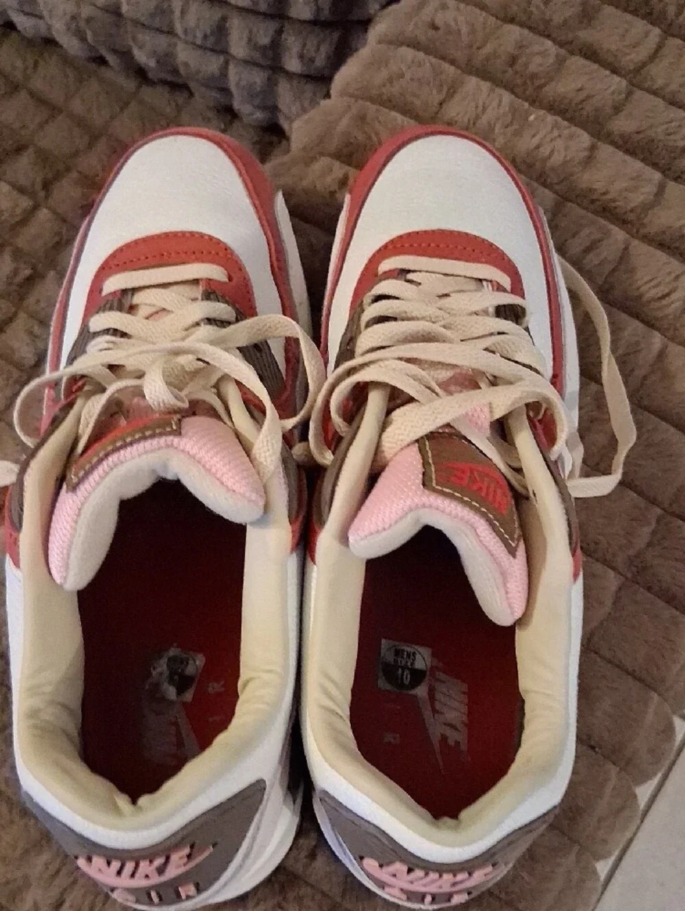 Nike White Pink Coral Runner Sneakers